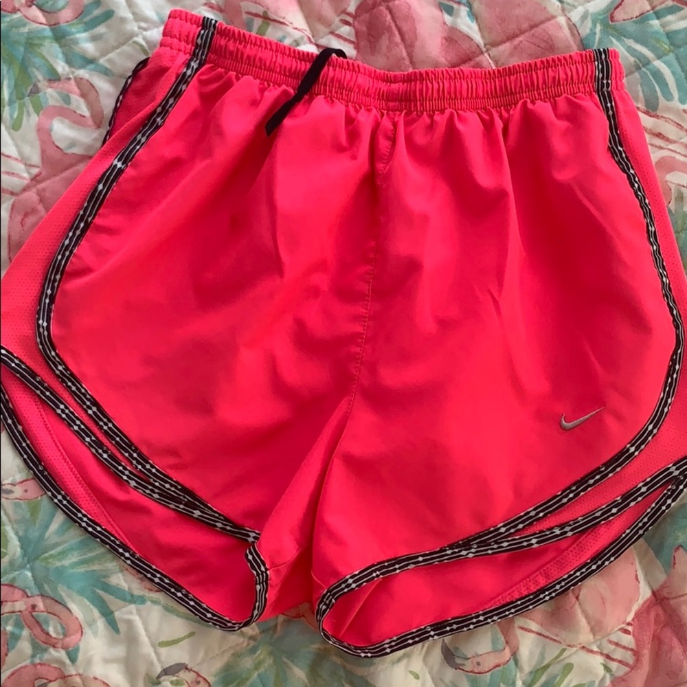 Bright Pink Nike running shorts